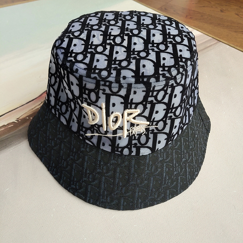 Панамка Dior Monogram "Black/Gray" фото № 6