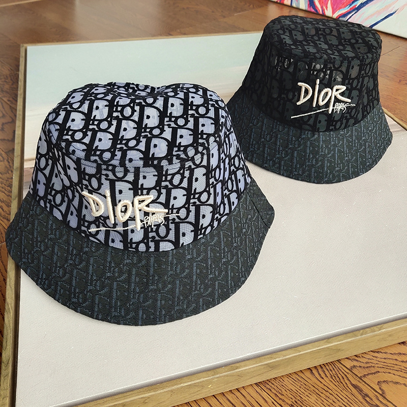 Панамка Dior Monogram "Black/Gray" фото № 7