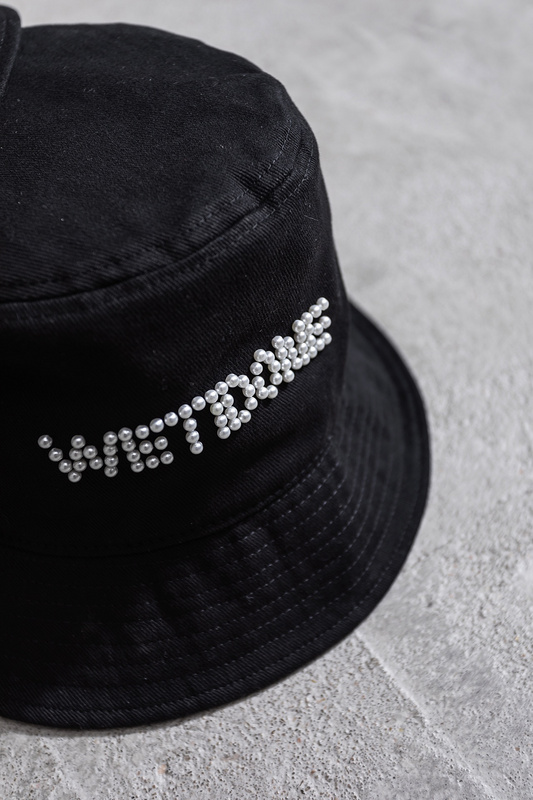 Панамка We11done Embroidered Beads "Black" фото № 5