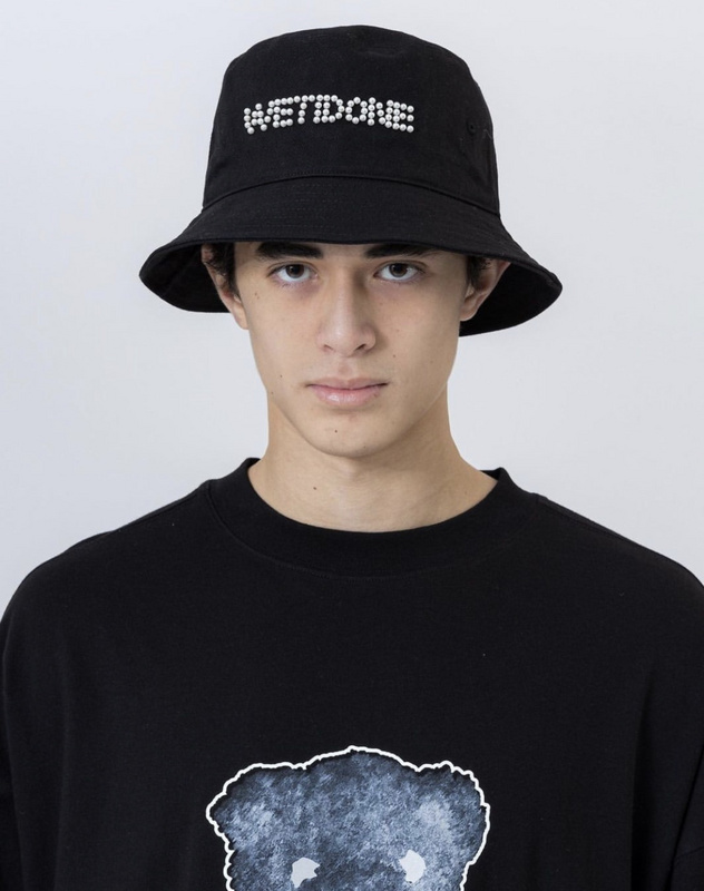 Панамка We11done Embroidered Beads "Black" фото № 7