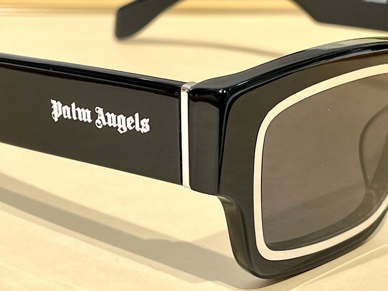 Солнцезащитные очки Palm Angels Inside Double Frame "Black/Silver" фото № 3
