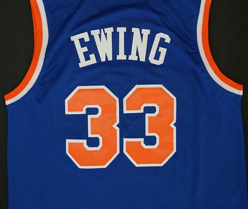 Баскетбольная Джерси Adidas New York Knicks №33 Patrick Ewing "Blue" фото № 2