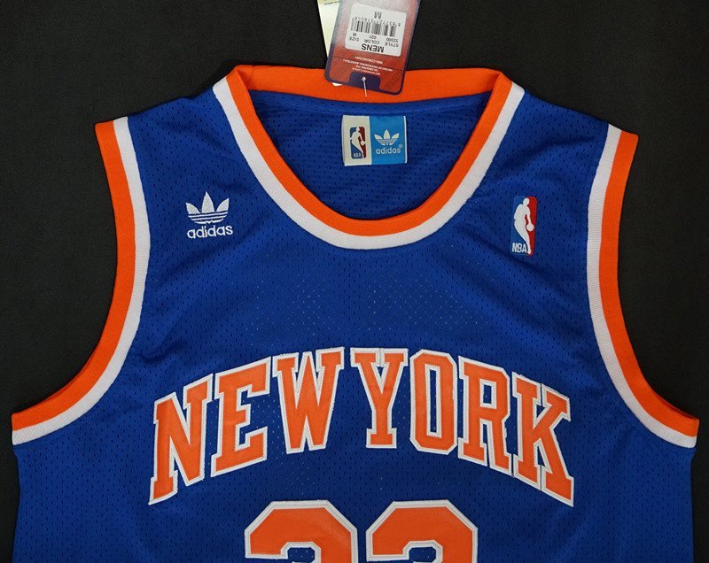 Баскетбольная Джерси Adidas New York Knicks №33 Patrick Ewing "Blue" фото № 3