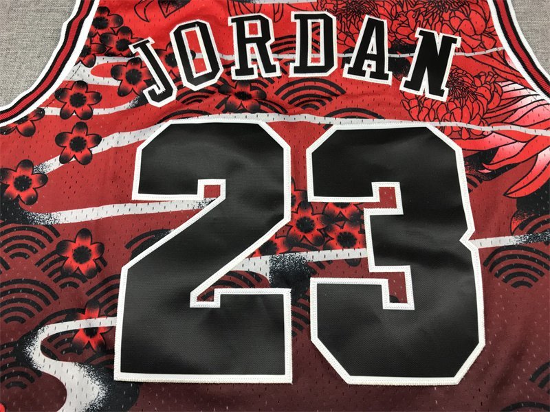Баскетбольная Джерси NBA Chicago Bulls 23 №23 Michael Jordan "Red" фото № 2