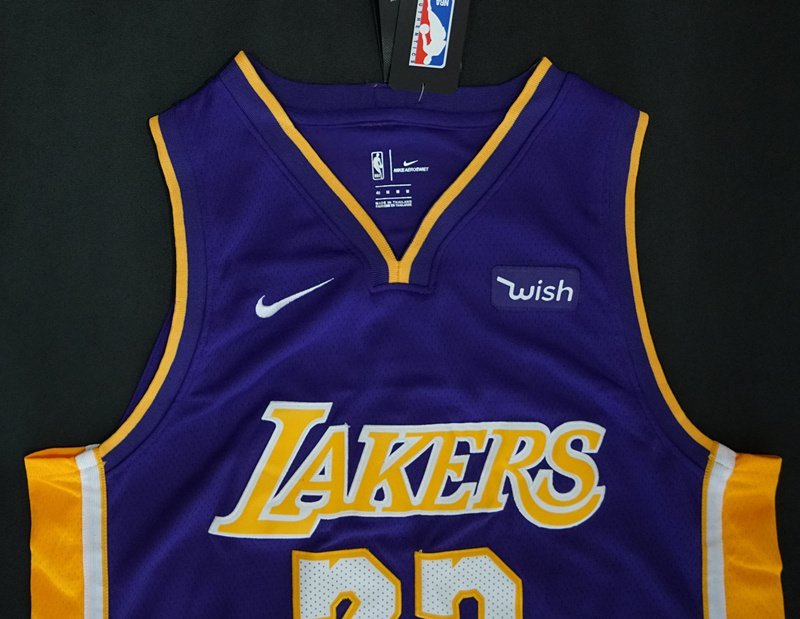 Баскетбольная Джерси Nike Los Angeles Lakers №23 LeBron James "Violet" фото № 5