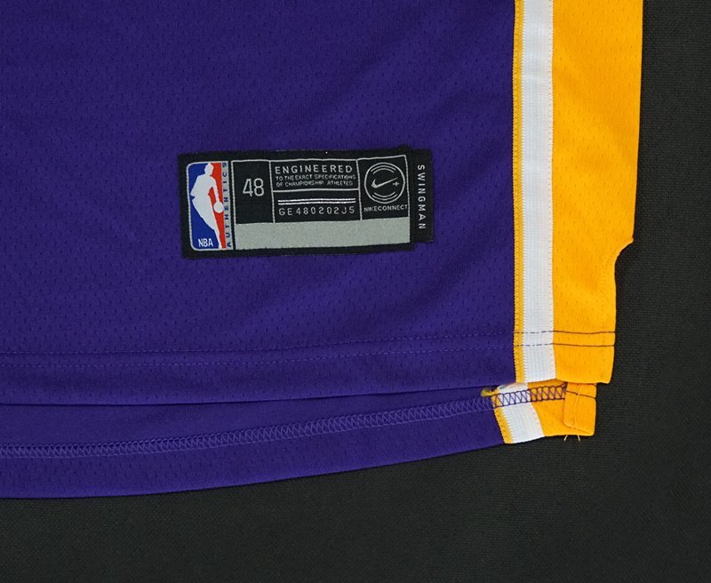 Баскетбольная Джерси Nike Los Angeles Lakers №23 LeBron James "Violet" фото № 7