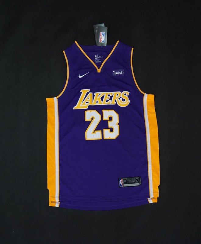 Баскетбольная Джерси Nike Los Angeles Lakers №23 LeBron James "Violet" фото № 8