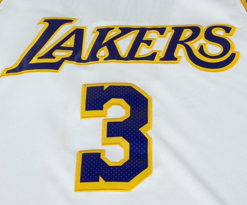 Баскетбольная Джерси Nike X NBA Los Angeles Lakers №3 Anthony Davis "White" фото № 3