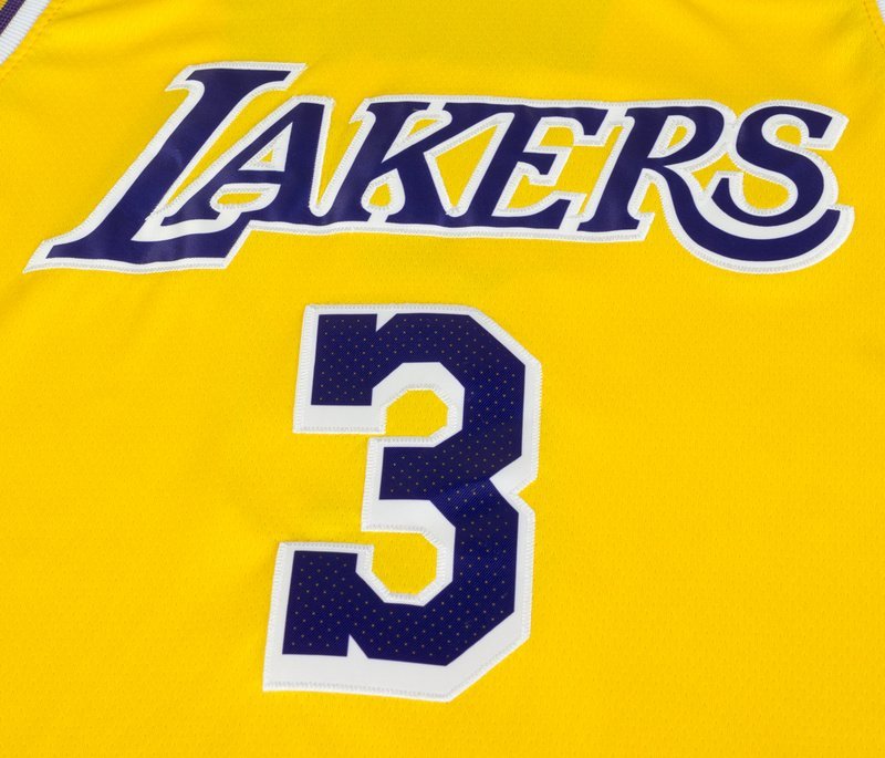 Баскетбольная Джерси Nike Los Angeles Lakers №3 Anthony Davis "Yellow" фото № 3