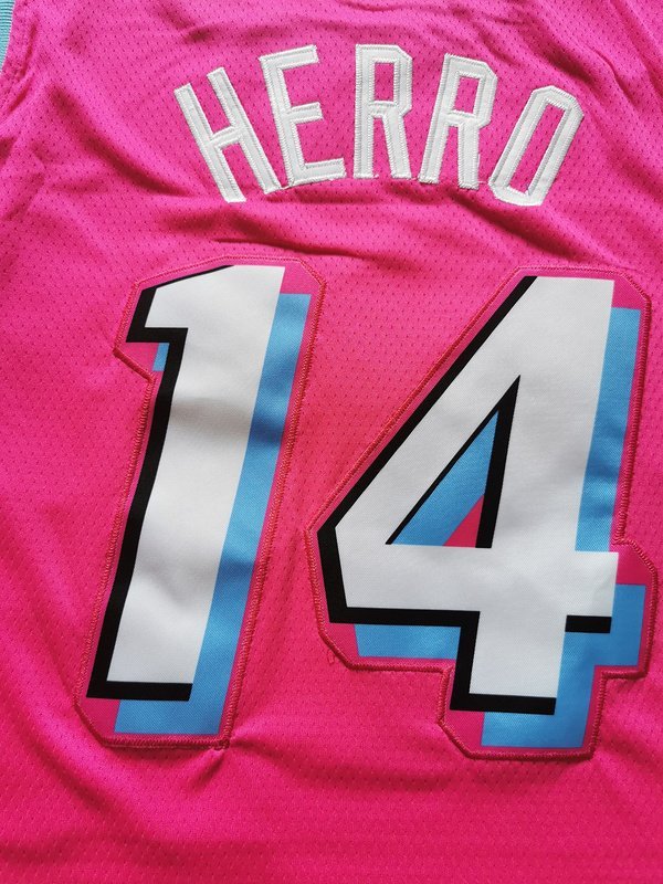 Баскетбольная Джерси Nike Miami Heat 19-20 №14 Tyler Herro "Pink" фото № 2