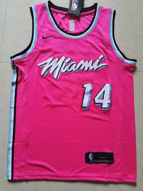 Баскетбольная Джерси Nike Miami Heat 19-20 №14 Tyler Herro "Pink" фото № 7
