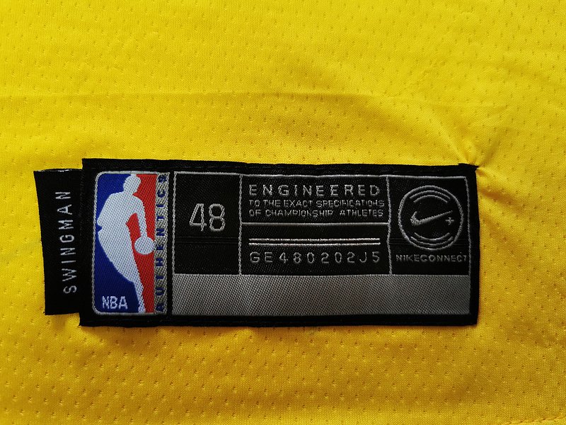 Баскетбольная Джерси Nike X NBA Golden State Warriors 19-20 №30 Stephen Curry "Yellow" фото № 4