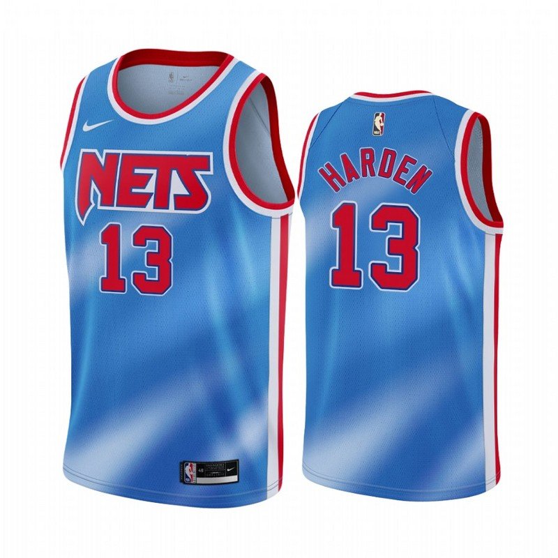 Баскетбольная Джерси Nike Brooklyn Nets 21 №13 James Harden "Blue" фото № 2