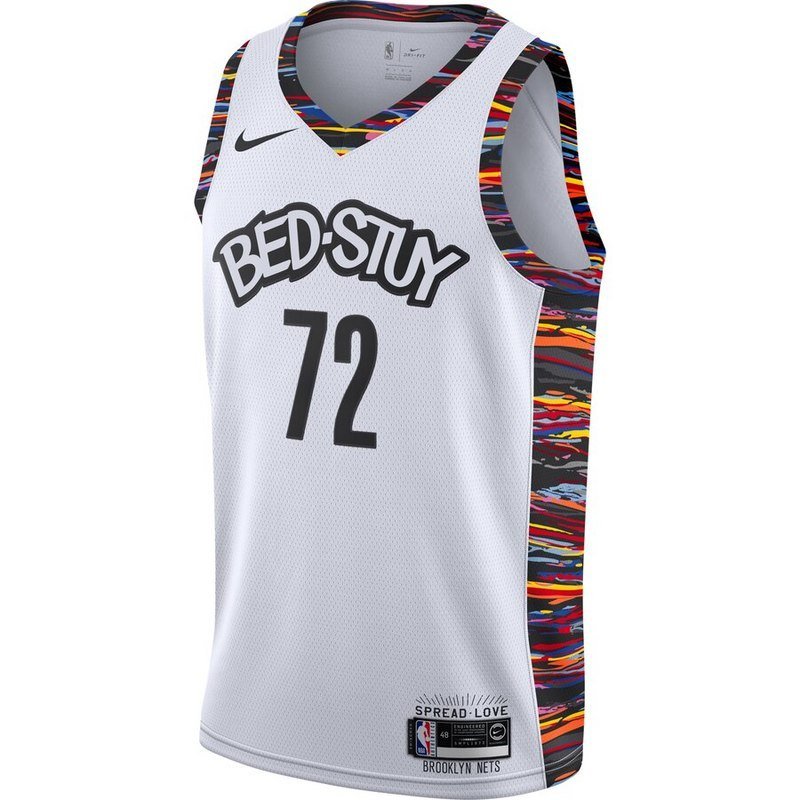Баскетбольная Джерси Nike Brooklyn Nets 19-20 №72 Biggie "White" фото № 7