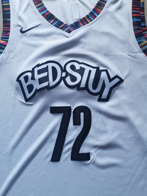 Баскетбольная Джерси Nike Brooklyn Nets 19-20 №72 Biggie "White" фото № 5