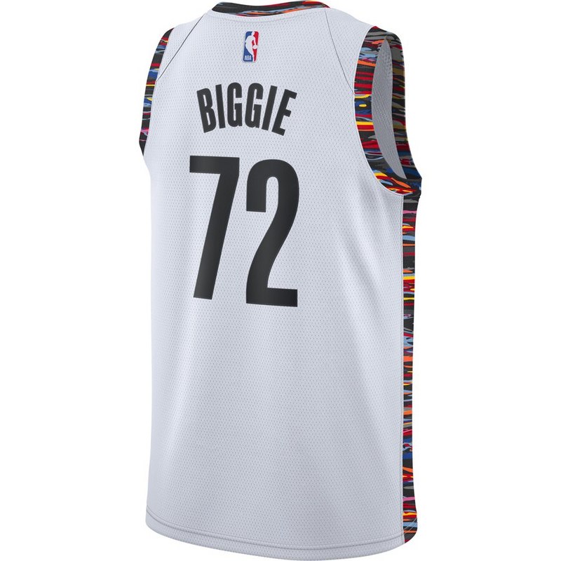Баскетбольная Джерси Nike Brooklyn Nets 19-20 №72 Biggie "White" фото № 8
