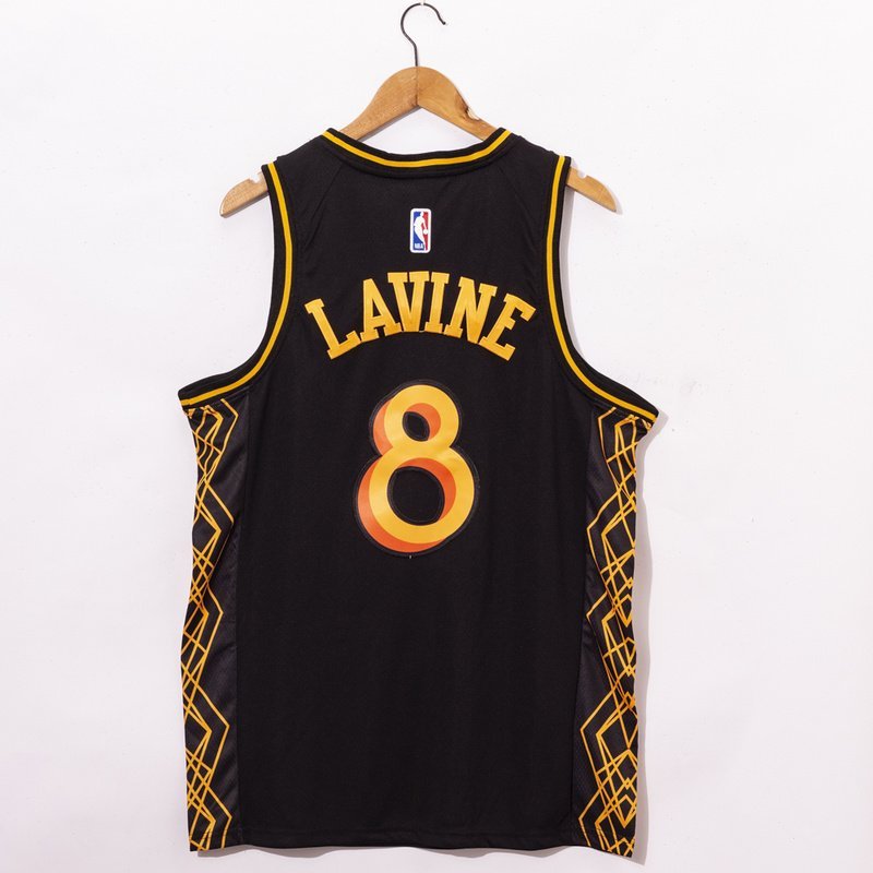 Баскетбольная Джерси Nike Chicago Bulls 20-21 №8 Zach LaVine "Black" фото № 2