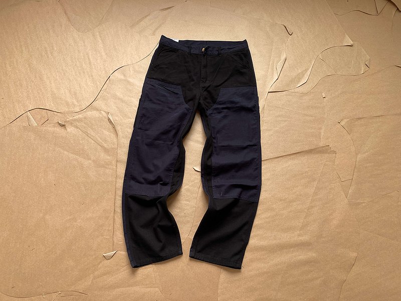 Джинсы Carhartt Multicolored Fabric "Blue/Black" фото № 7