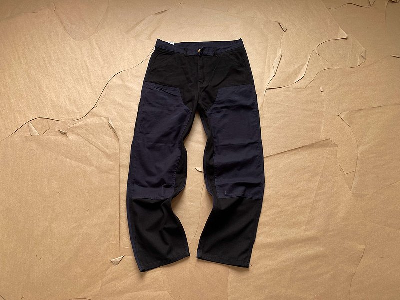 Джинсы Carhartt Multicolored Fabric "Blue/Black" фото № 8