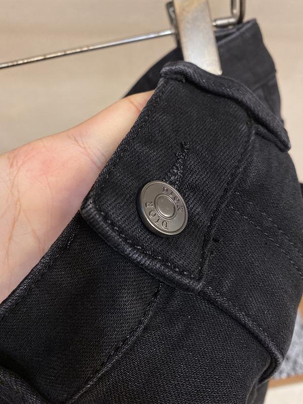 Джинсы Christian Dior Logo Dior Gray Backside Stripe "Black" фото № 4