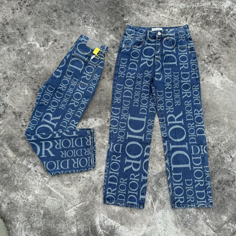 Джинсы Christian Dior Different Directions Logos "Blue" фото № 6