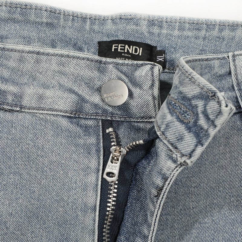Джинсы Fendi With Look Stripe "Gray" фото № 7