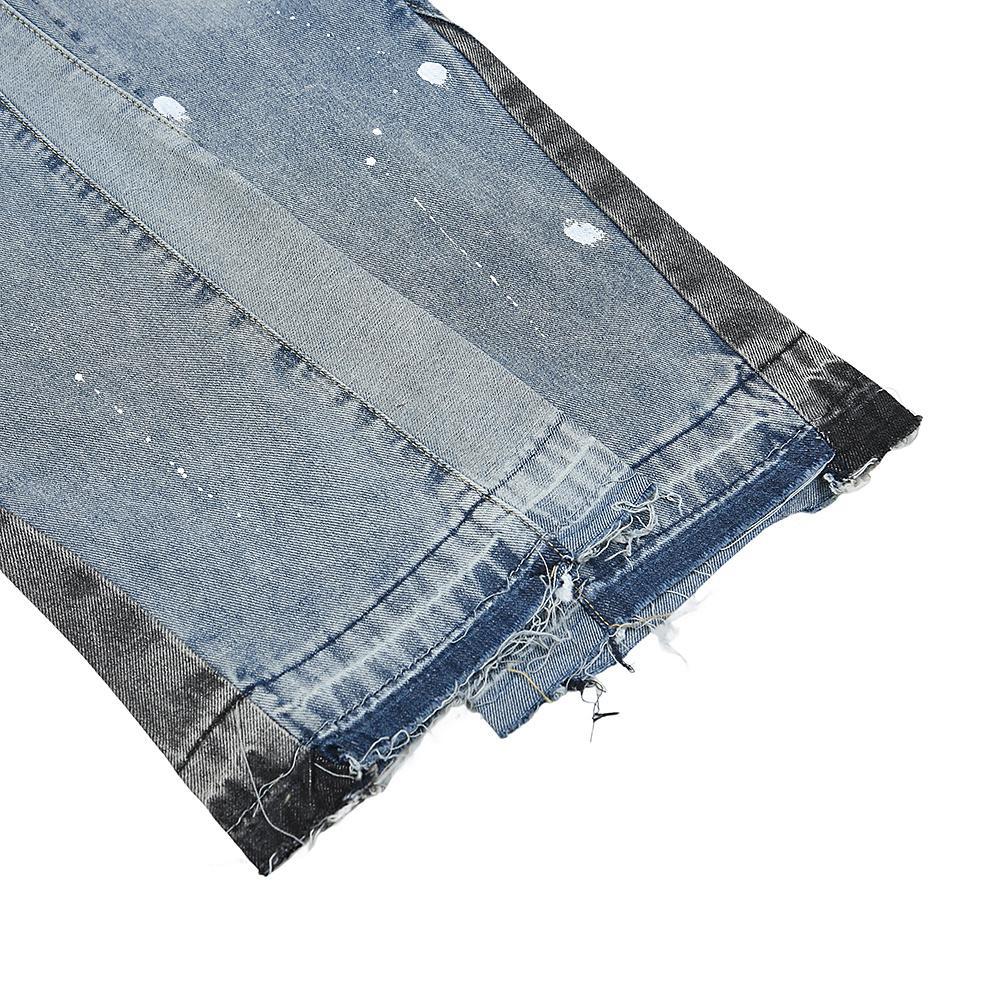 Джинсы Gallery Dept. LA Flare Distressed Splash "Light Blue" фото № 2