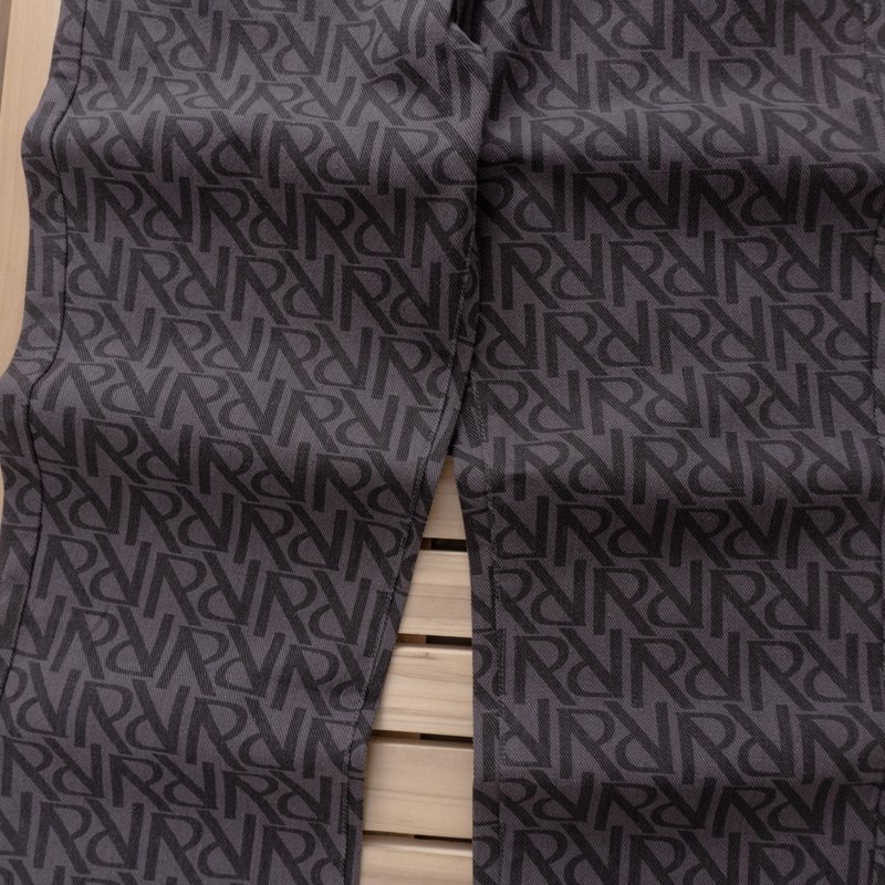 Джинсовые брюки Represent Repeated Logo Decoration "Gray" фото № 2