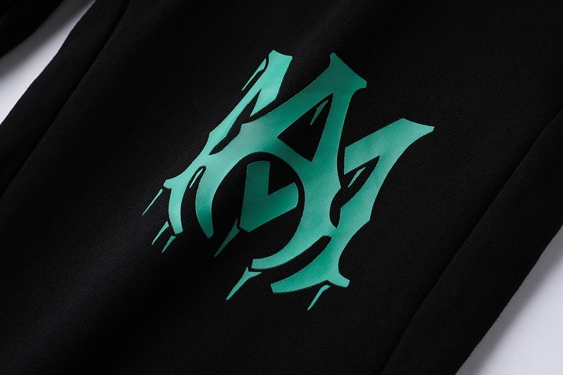 Штаны Amiri With Bright Logo "Black" фото № 3