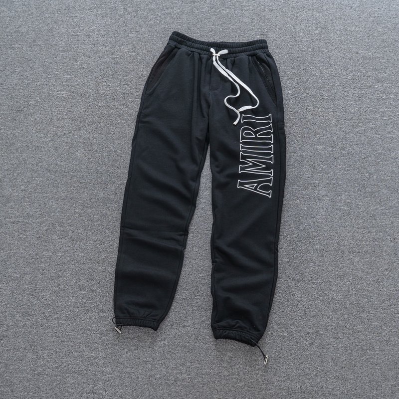 Штаны Amiri With Large Text Logo "Black" фото № 2