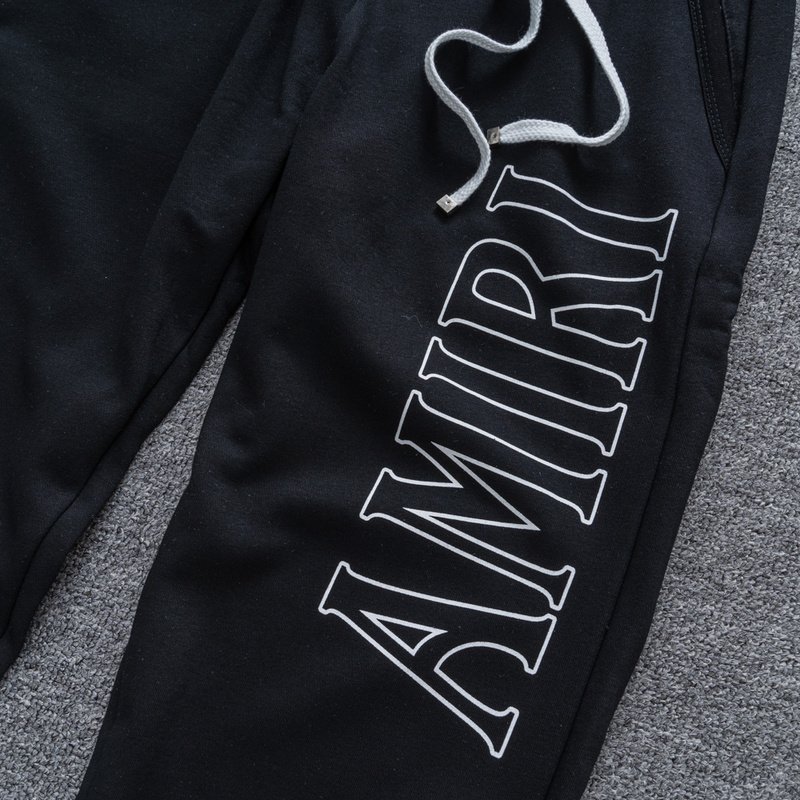 Штаны Amiri With Large Text Logo "Black" фото № 5