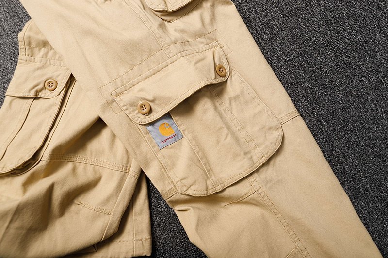 Штаны Carhartt With Logo On Pocket "Beige" фото № 6