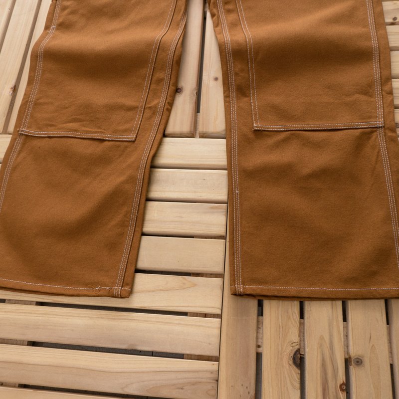 Брюки Carhartt Patches And Button Decoration "Brown" фото № 9