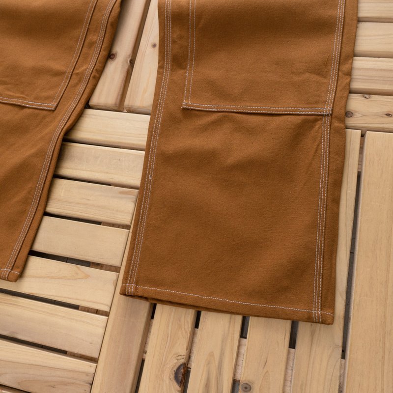 Брюки Carhartt Patches And Button Decoration "Brown" фото № 5