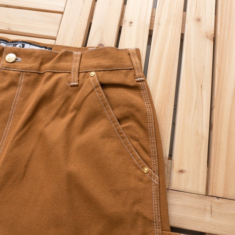 Брюки Carhartt Patches And Button Decoration "Brown" фото № 3