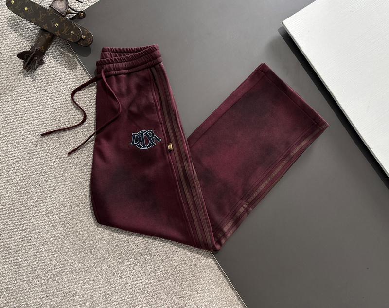 Штаны Christian Dior Frontside Black Logo Dior "Red" фото № 6