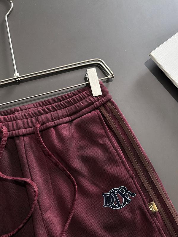 Штаны Christian Dior Frontside Black Logo Dior "Red" фото № 2