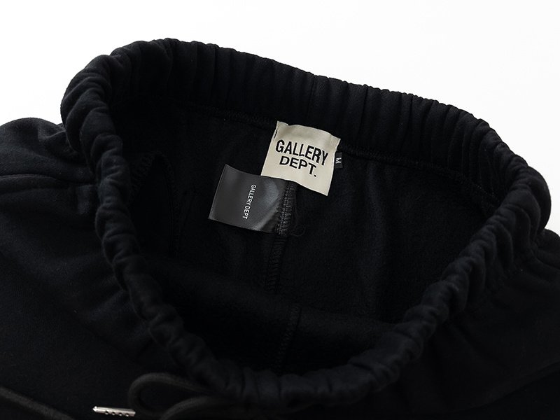 Штаны Gallery Dept With Text Logo - Cotton "Black" фото № 2