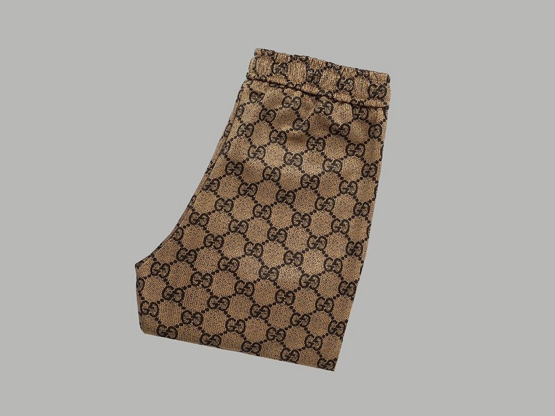 Штаны Gucci The Print Of The Connected Logo Is The Letter G "Brown" фото № 4