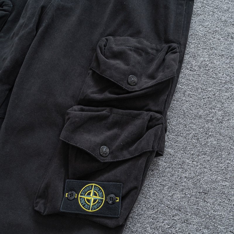 Штаны Stone Island With Pockets "Black" фото № 4