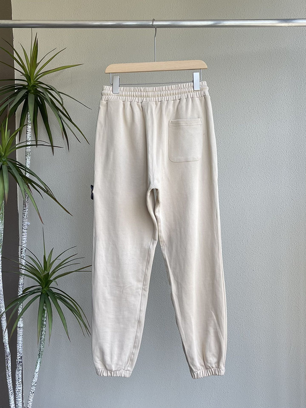 Штаны Stone Island With Logo Patch "White" фото № 3