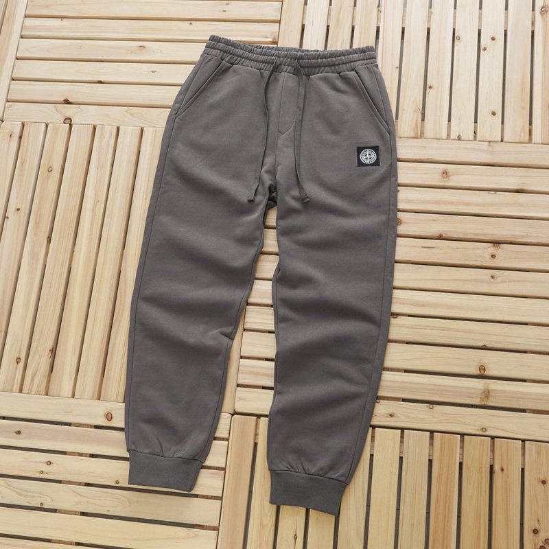 Штаны Stone Island With Patch - In Monochrome Style "Gray" фото № 2