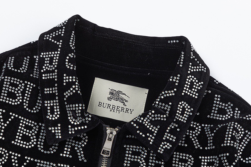 Бомбер Burberry Full Of White Logos "Black" фото № 2
