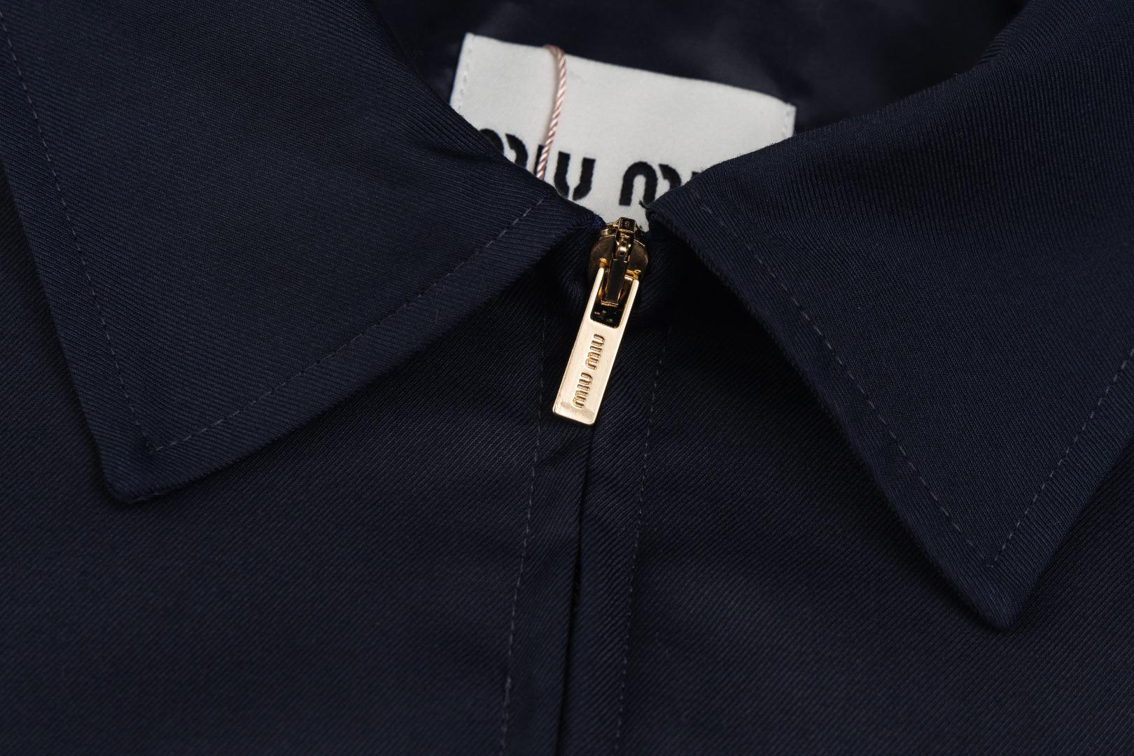 Бомбер Miu Miu Two Front Pockets "Black" фото № 9