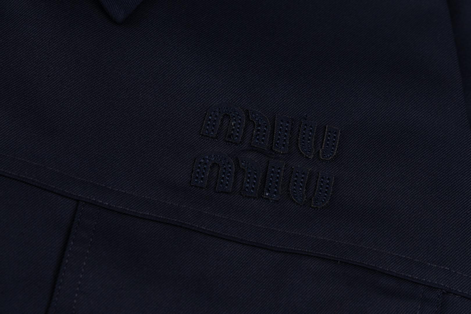 Бомбер Miu Miu Two Front Pockets "Black" фото № 3