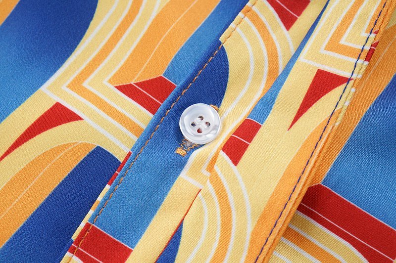 Рубашка Casablanca Repeating Window Print Along "Blue" фото № 3