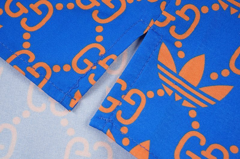 Рубашка Gucci Trefoil And Logo Print With Dots "Blue" фото № 4