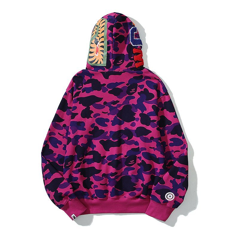 Худи A Bathing Ape Shark Hood ZIP "Pink/Blue" фото № 2