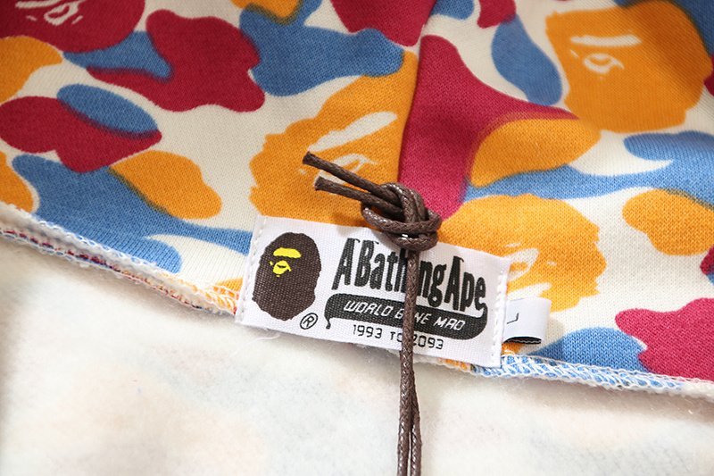 Худи A Bathing Ape Bape Store Los Angeles ZIP "White/Red/Yellow" фото № 8