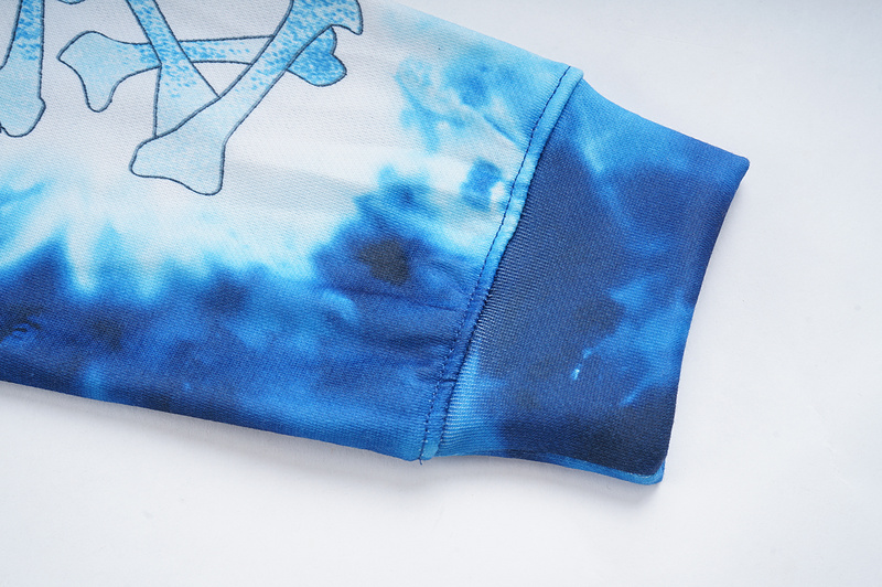 Худи Amiri Bones On The Sleeves "Blue" фото № 3
